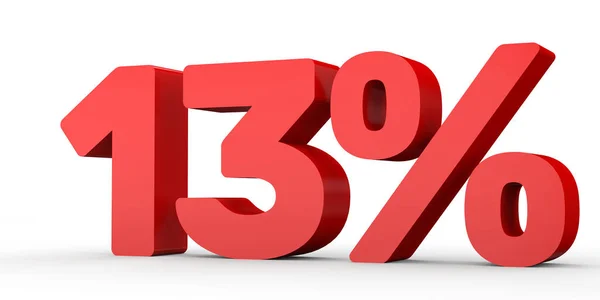 Thirteen percent off. Discount 13 %. — Stock Photo, Image