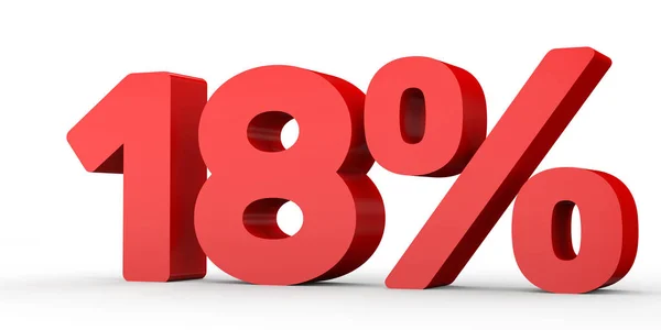 Dix-huit pour cent de réduction. Rabais 18 % . — Photo