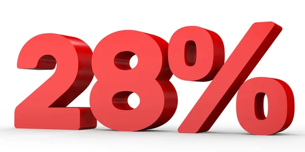 Twenty eight percent off. Discount 28 %. — Stock fotografie
