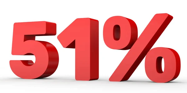 Cincuenta y uno por ciento menos. Descuento 51% . — Foto de Stock