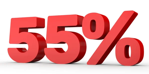 Fifty five percent off. Discount 55 %. — Stock Photo, Image