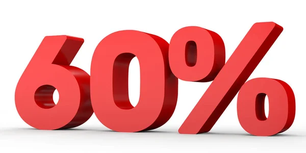 Sixty percent off. Discount 60 %. — Stock fotografie