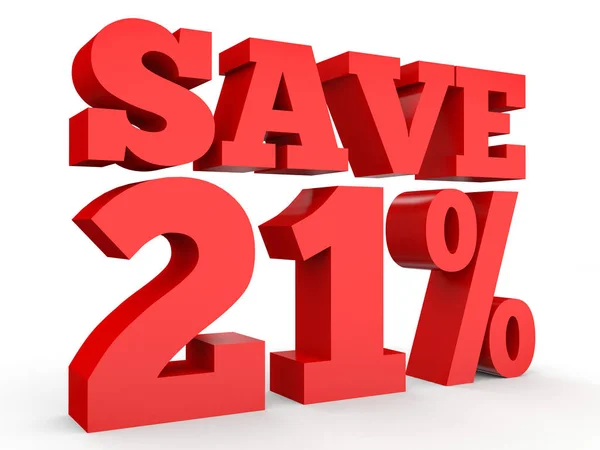 Twenty one percent off. Discount 21 %. — Stockfoto