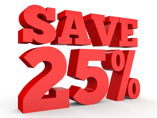 Twenty five percent off. Discount 25 %. — Stockfoto