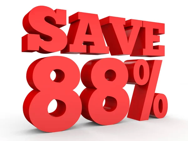 Eighty eight percent off. Discount 88 %. — 图库照片