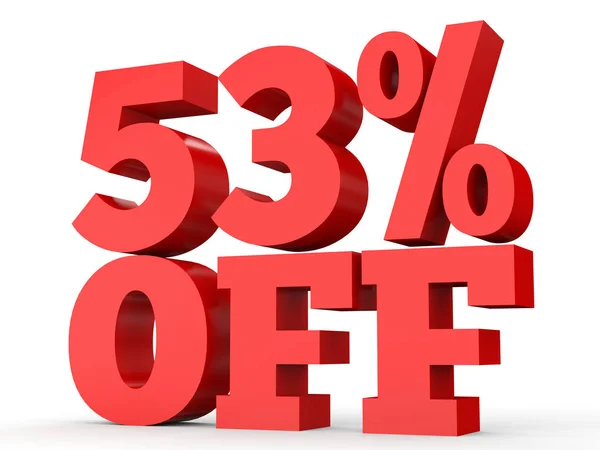 Fifty three percent off. Discount 53 %. — Stockfoto