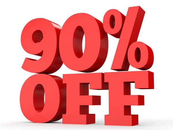 Ninety percent off. Discount 90 %. — Stok fotoğraf