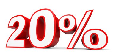 Twenty percent off. Discount 20 %.