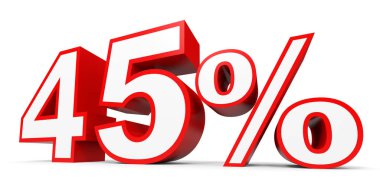 Forty five percent off. Discount 45 %.