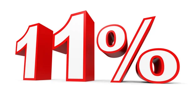 Onze pour cent de réduction. Rabais 11 % . — Photo