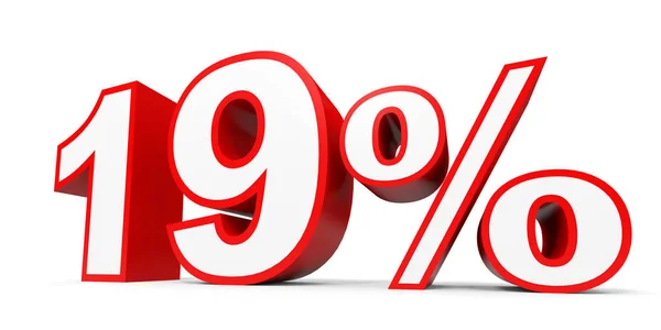 Nineteen percent off. Discount 19 %. — Φωτογραφία Αρχείου