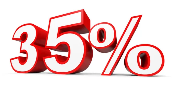 Thirty five percent off. Discount 35 %. — Stock Photo, Image