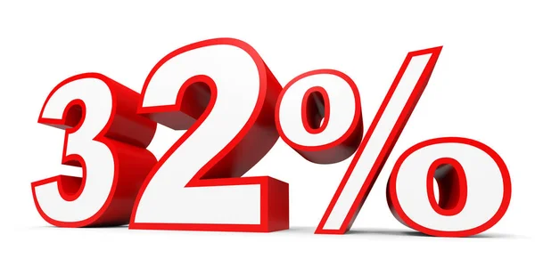 Thirty two percent off. Discount 32 %. — Zdjęcie stockowe