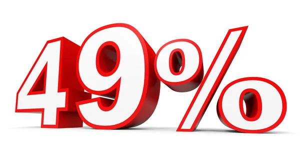 Forty nine percent off. Discount 49 %. — Stock Photo, Image