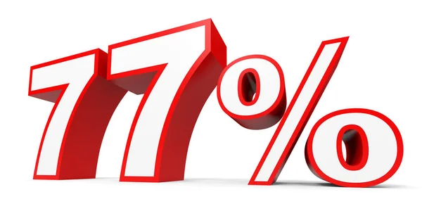 Seventy seven percent off. Discount 77 %. — Stock Photo, Image