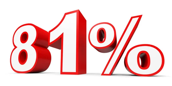 Eighty one percent off. Discount 81 %. — Φωτογραφία Αρχείου