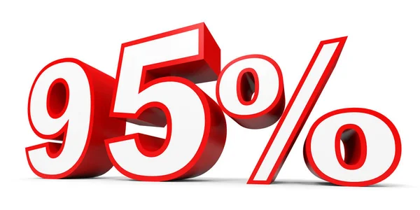 Ninety five percent off. Discount 95 %. — Stockfoto