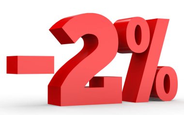 Minus two percent. Discount 2 %.