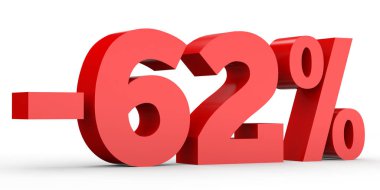 Minus sixty two percent. Discount 62 %.