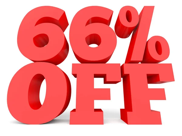 Sixty six percent off. Discount 66 %. — Φωτογραφία Αρχείου