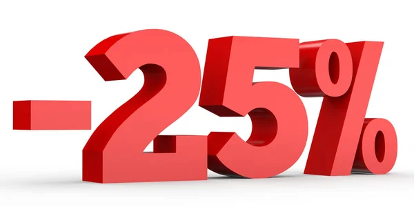 Minus twenty five percent. Discount 25 %. — Zdjęcie stockowe