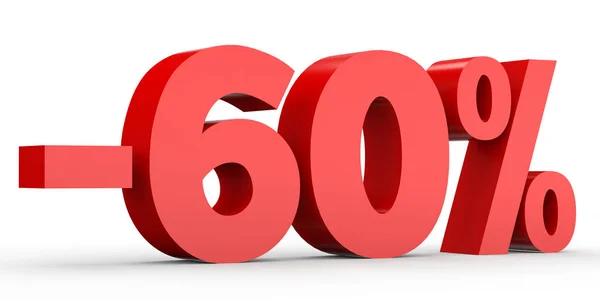 Minus sixty percent. Discount 60 %. — Stock Photo, Image