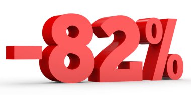 Minus eighty two percent. Discount 82 %.