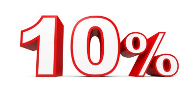 Ten percent off. Discount 10 %.