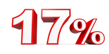 Seventeen percent off. Discount 17 %.