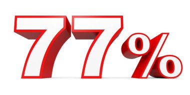 Seventy seven percent off. Discount 77 %.