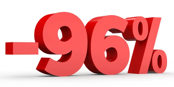Minus ninety six percent. Discount 96 %. — Stock Photo, Image