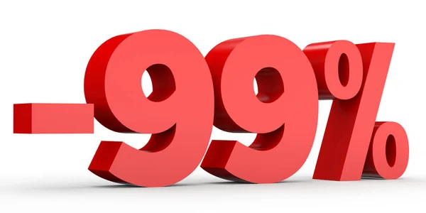 Minus ninety nine percent. Discount 99 %. — Stock Photo, Image