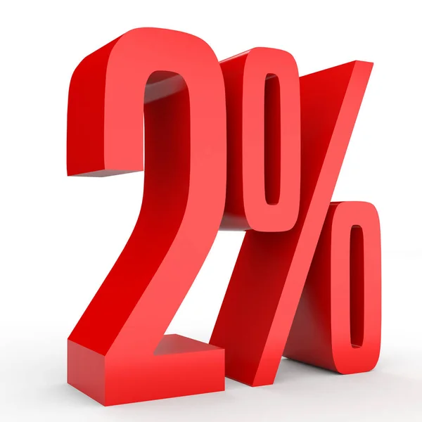 Two percent off. Discount 2 %. — 스톡 사진