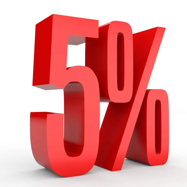 Five percent off. Discount 5 %. — Stock fotografie