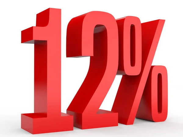 Twelve percent off. Discount 12 %. — 图库照片