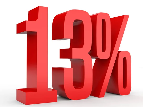 Treize pour cent de réduction. Rabais 13 % . — Photo