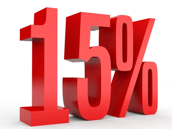 Fifteen percent off. Discount 15 %. — Stockfoto
