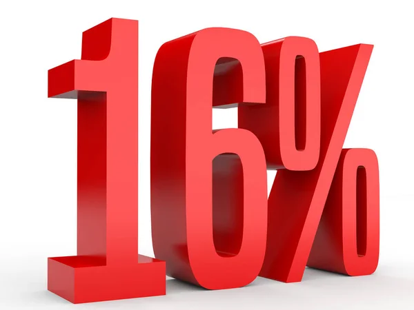 Sixteen percent off. Discount 16 %. — Stock Fotó