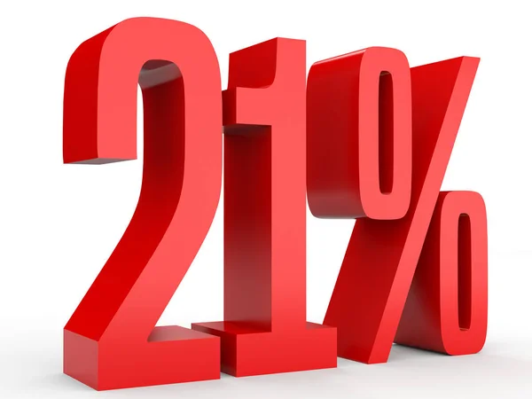 Il 21 percento in meno. Sconto 21% . — Foto Stock