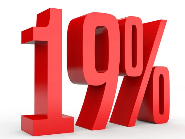 Nineteen percent off. Discount 19 %. — Stock Fotó