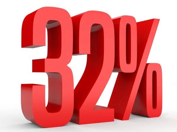 Thirty two percent off. Discount 32 %. — Stock Photo, Image