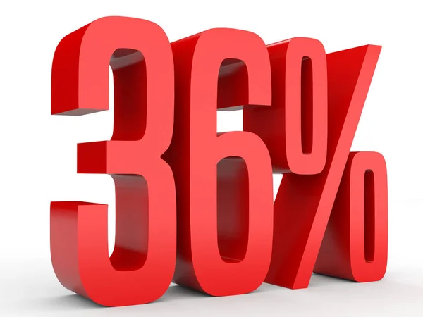 Thirty six percent off. Discount 36 %. — Stock Photo, Image