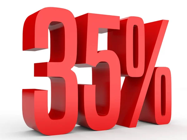 Thirty five percent off. Discount 35 %. — Stock Photo, Image