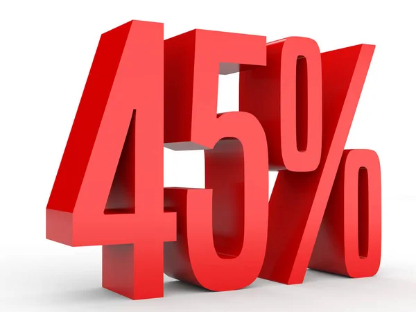 Forty five percent off. Discount 45 %. — Stock Photo, Image