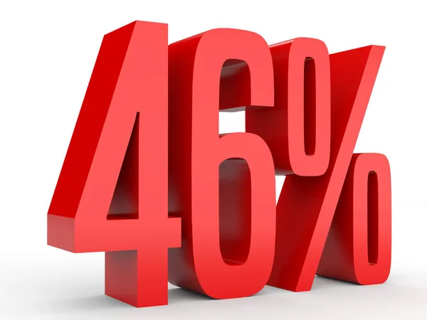 Forty six percent off. Discount 46 %. — Stock Photo, Image