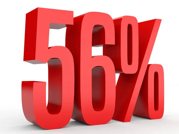 Fifty six percent off. Discount 56 %. — 图库照片