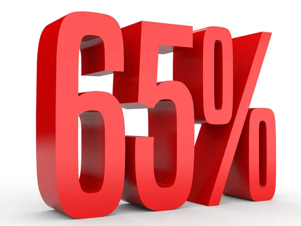 Sixty five percent off. Discount 65 %. — Zdjęcie stockowe