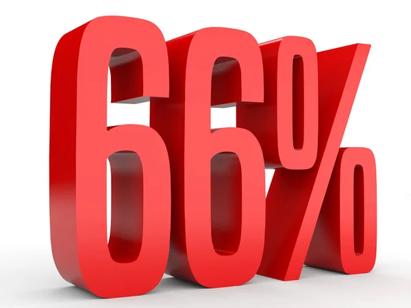 Sixty six percent off. Discount 66 %. — Stock Photo, Image