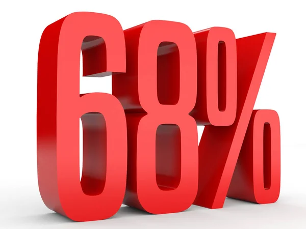 Sixty eight percent off. Discount 68 %. — Stock Photo, Image