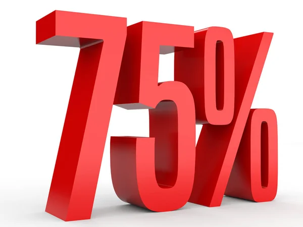 Seventy five percent off. Discount 75 %. — Stock Photo, Image